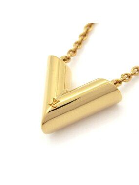 Louis Vuitton Necklace Essential V Gold